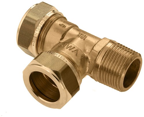 Bonfix Messing T-koppeling 28x28x1"