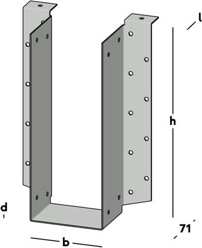 GB I-ligger met Lip 90x240x1,25mm Verzinkt-2