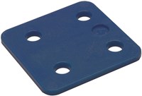 GB Drukplaat 4x70x70mm Blauw Kunststof