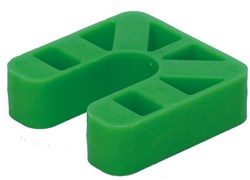GB Drukplaat 20x70x70mm Zwart Met Sleuf Kunststof