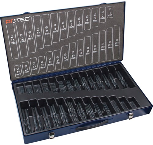 Rotec Metaalborenset 1-13mm HSS-R 202-Delig