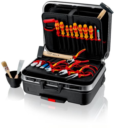 KNIPEX 00 21 06 HL S Gereedschapskoffer "BIG Basic Move" Elektro - 24-delig