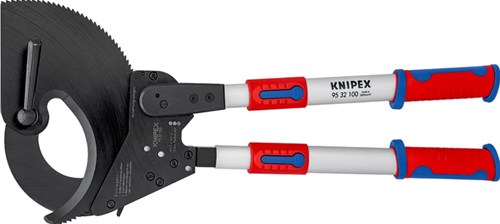 KNIPEX 95 32 100 - Kabelschaar met ratelprincipe en telescopische grepen