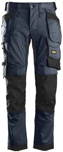Snickers 6241 AllroundWork Stretch Werkbroek met Holsterpockets Navy-Zwart 254