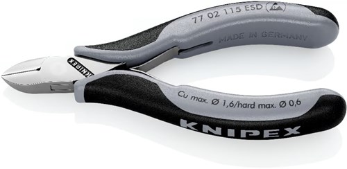 KNIPEX 77 02 115 ESD - Elektronica-zijkniptang ESD 
