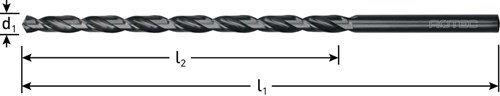 Rotec Metaalboor 6x260 mm HSS-G Extra Lang (1 Stuks)-2