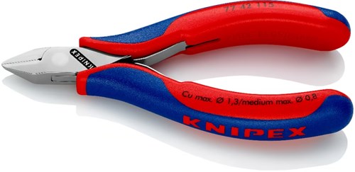 KNIPEX 7742-115mm - Elektronica-zijkniptang met doorgestoken scharnier