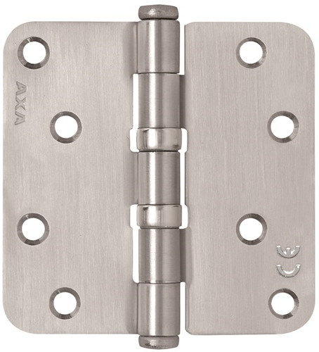 AXA 1533-25 89x89mm Kogellagerscharnier Ronde Hoek RVS