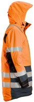 Snickers 1830 AllroundWork Waterdichte Parka Hi-Vis Klasse 3 Oranje-Grijs XS-2