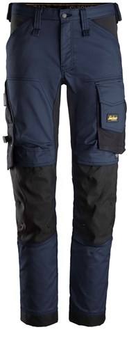 Snickers 6341 AllroundWork Stretch Werkbroek Navy-Zwart 252