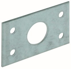 GB Plaat voor Staartgrendel 40x66mm Verzinkt