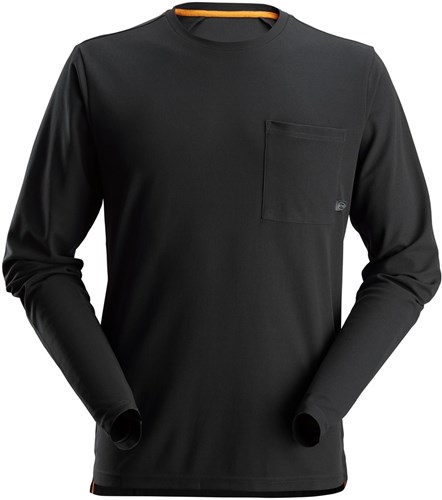 Snickers 2498 AllroundWork 37.5 T-Shirt met Lange Mouwen Zwart XS