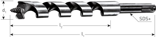 Rotec Slangenboor 6x200mm Gold Line SDS-Plus-2