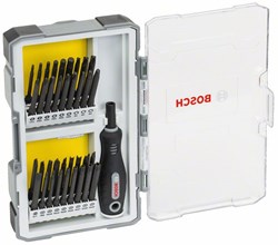 Bosch 37-delige schroevendraaierset met handvat PH, PZ, SL, TH, TQ, H, TW, SP, R en bithouder