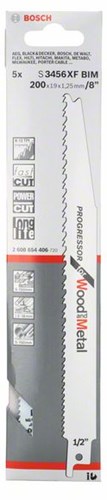 Bosch S3456XF Reciprozaagblad Progressor for Wood and Metal (5 Stuks)-2