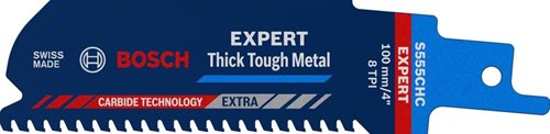 Bosch S555CHC Expert Reciprozaagblad Thick Tough Metal (1 Stuks)