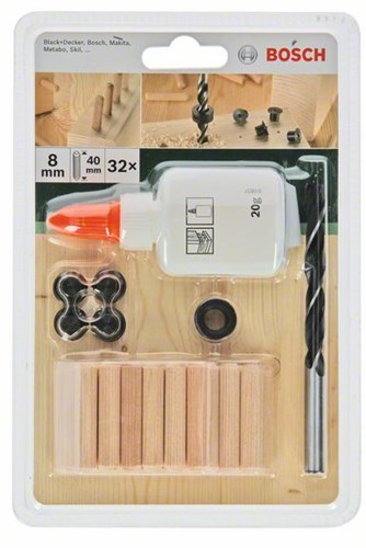 Bosch 32-delige pluggenset 8x40mm-2