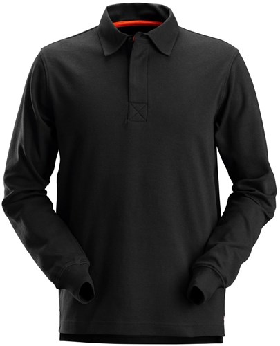 Snickers 2612 Rugbyshirt Zwart XS