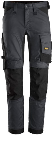 Snickers 6341 AllroundWork Stretch Werkbroek Grijs-Zwart 100