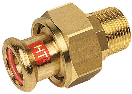 Bonfix Perskoppeling Koper Solar 3-Dlg koppeling 3/4"x22mm
