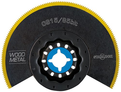Rotec OS 15/85bit, BIM-TiN segmentzaagblad Multi-Materiaal, Starlock (1 Stuks)