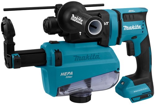 Makita DHR182ZWJU 18 V Combihamer Met Stofafzuiging en AWS Zender (Basic in Mbox)