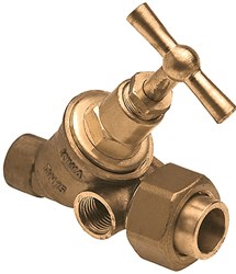 Bonfix Stopkraan Met Bovendeel Met aftapgelegenheid 28x28mm