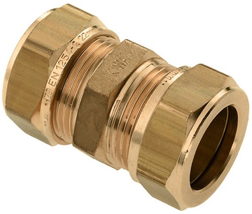 Bonfix Messing Rechte koppeling 10x10mm