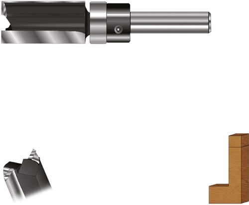 Rotec Groeffrees Geleidelager 12,7x25/32mm 8mm Gold-Line