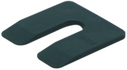 GB Uitvulplaatje 3x50x50mm Zwart Kunststof (in Doos)