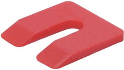 GB Uitvulplaatje 5x50x50mm Rood Kunststof (in Doos)