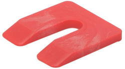 GB Uitvulplaatje 5x50x50mm Rood Kunststof