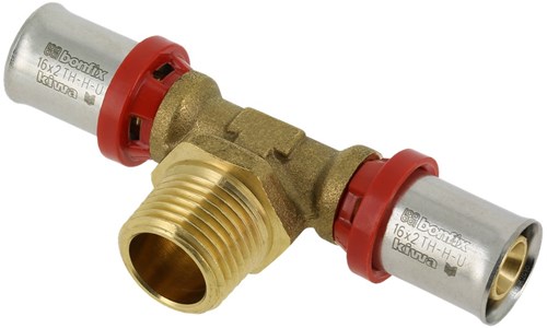 Bonfix Alu-pers T-stuk 16x1/2"x16mm