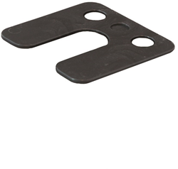 GB Hogedrukplaat 2x70x70mm Met Sleuf ABS Kunststof
