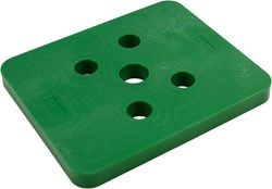 GB Drukplaat 10x100x120mm Groen Kunststof