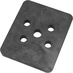 GB Hogedrukplaat 10x100x120mm Zwart Kunststof