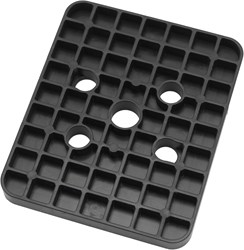 GB Hogedrukplaat Eco 10x100x120mm Zwart Kunststof