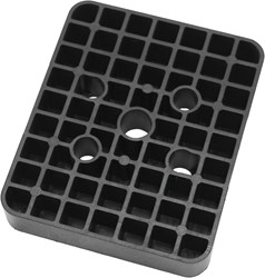 GB Hogedrukplaat Eco 20x100x120mm Zwart Kunststof