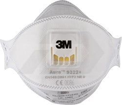 3M Aura 9322+ FFP2 Stofmasker Met Uitademventiel