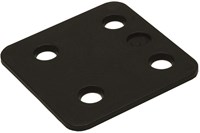 GB Drukplaat 3x70x70mm Zwart Kunststof
