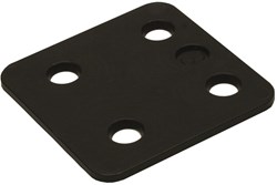 GB Drukplaat 3x70x70mm Zwart Kunststof