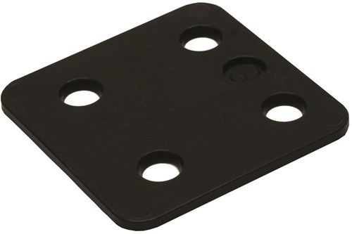 GB Drukplaat 3x70x70mm Zwart Kunststof