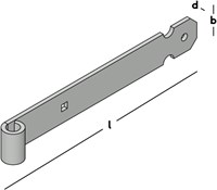 GB Heng 300x40mm Voor Pen Ø16 Verzinkt-2