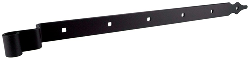 GB Bochtheng 650x40mm Voor Pen Ø16 Rustica Zwart Gecoat