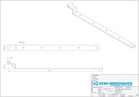 GB Bochtheng voor pen Ø16 750x45mm Zwart Gecoat-2