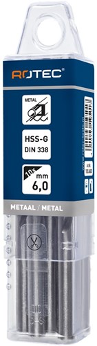 Rotec Metaalboor 9,7x133mm HSS-G (5 Stuks)-3