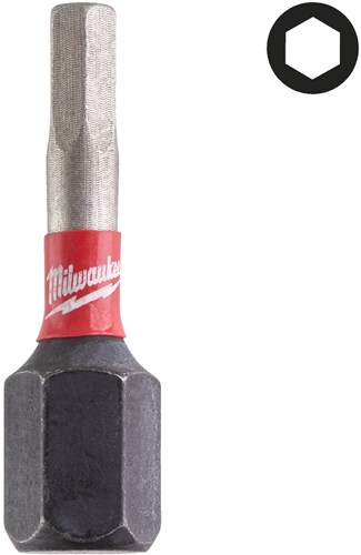 Milwaukee Schroefbit Shockwave Hex3 25mm (2 stuks)