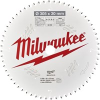 Milwaukee Cirkelzaagblad hout 305 x 30 x 3,0 ATB 60T -5°