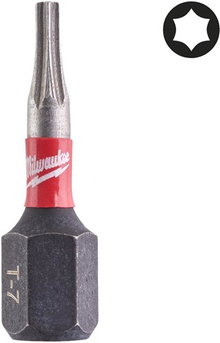 Milwaukee Schroefbit Shockwave TX7 25mm (2 stuks)