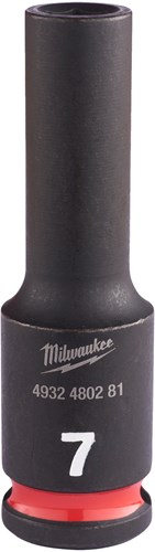 Milwaukee Krachtdop Shockwave 3/8" Lang 7mm